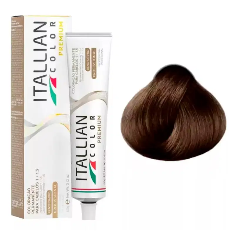 Itallian Color Premium 7.7 Louro Marrom + OXI 20vol 90ml