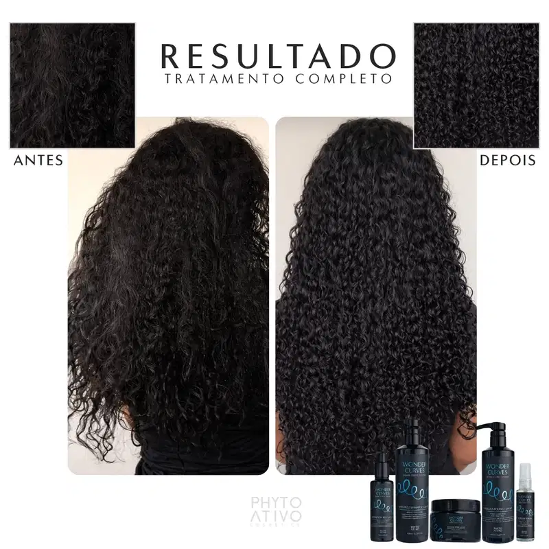 Leave-in Wonder Curves Blend Curve System Cachos Phyto Ativo 450g