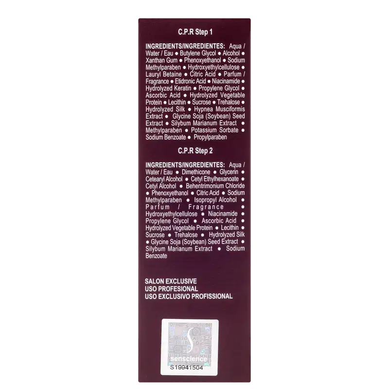 Senscience C.P.R. - Tratamento Reconstrutor 2x25ml