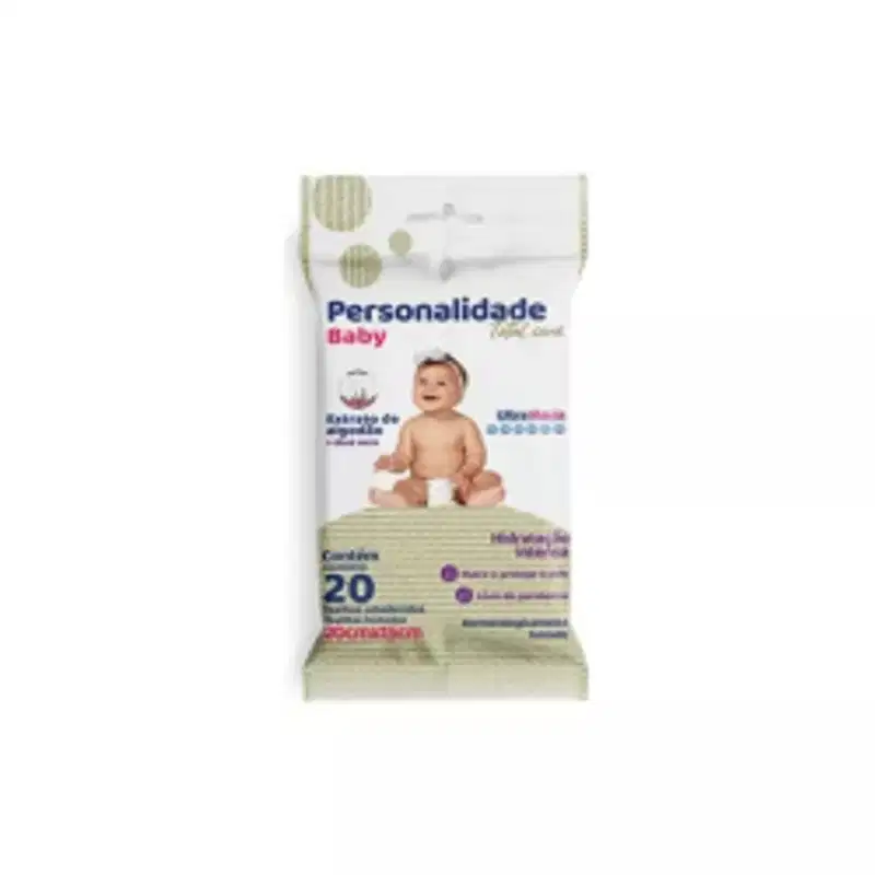 Toalha Umedecida Personalidade 20 Unid. Total Care