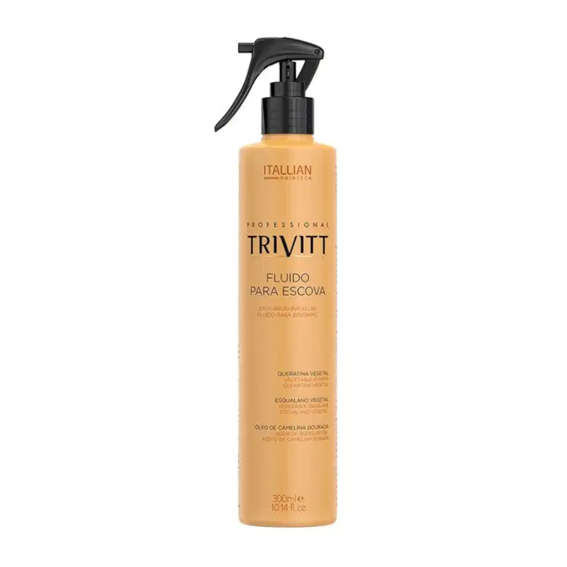Kit Profissional Trivitt Fluido Para Escova 300ml – Termoproteção e Maciez (4 Produtos)