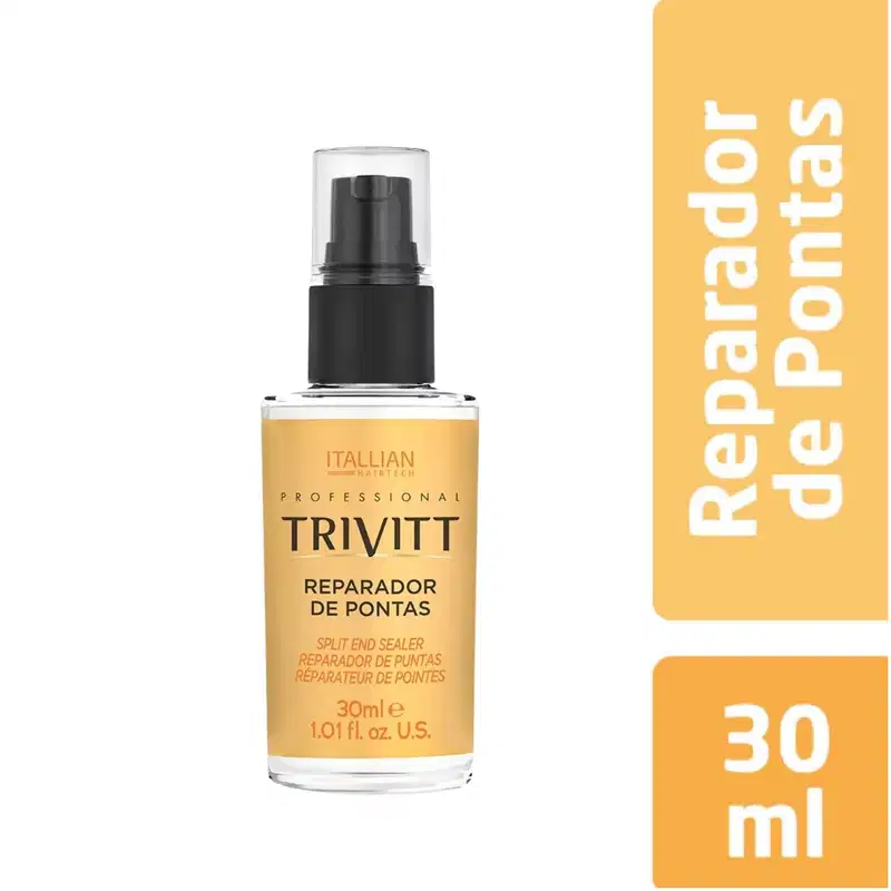 Fluído Escova Trivitt + Reparador de Pontas 30ml – Alinhamento e Maciez Capilar