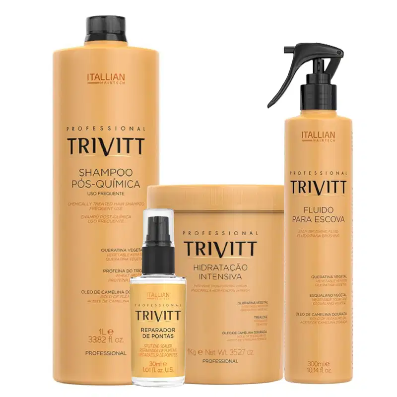 Kit Itallian Trivitt 4 Itens – Tratamento Pós Química com Restauração Imediata