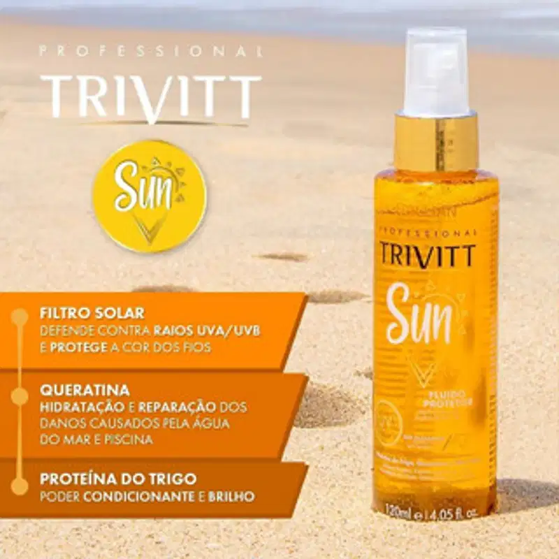 Trivitt Kit Hidratação Capilar Pós Sol, Mar e Piscina (3 produtos)