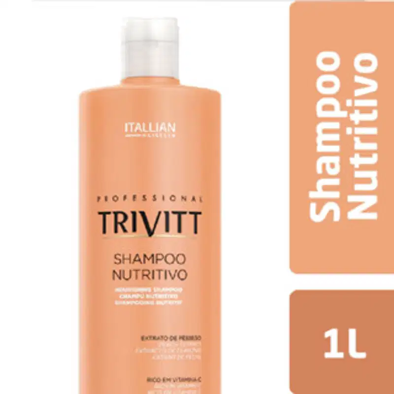 Kit Profissional Trivitt Shampoo e Nutrição Intensiva 1Kg