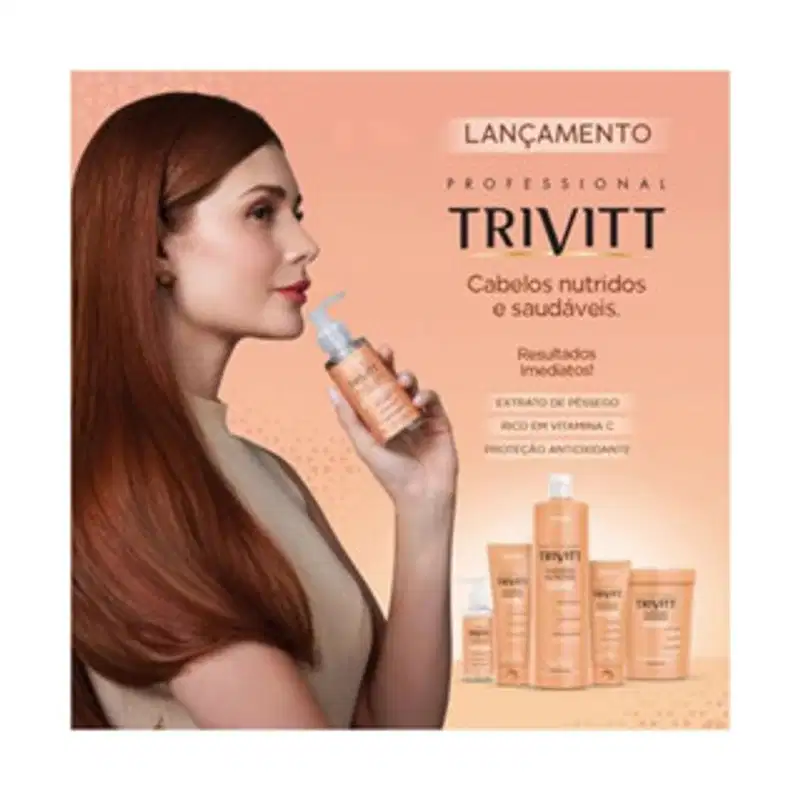 Kit Profissional Trivitt Shampoo e Nutrição Intensiva 1Kg