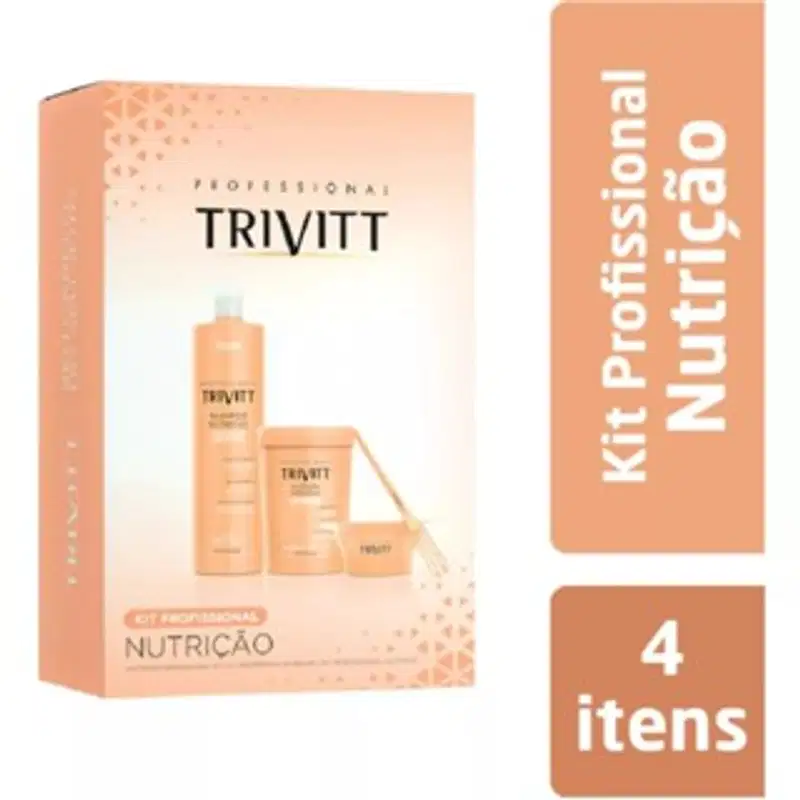 Kit Profissional Trivitt Shampoo e Nutrição Intensiva 1Kg