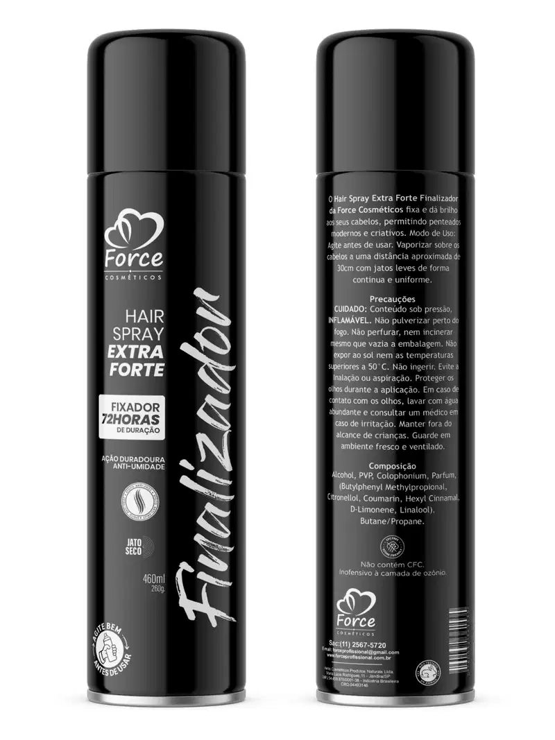 Super Kit Bomba de Vitaminas Force Cosméticos – Crescimento, Força e Nutrição Completa (10 Itens)