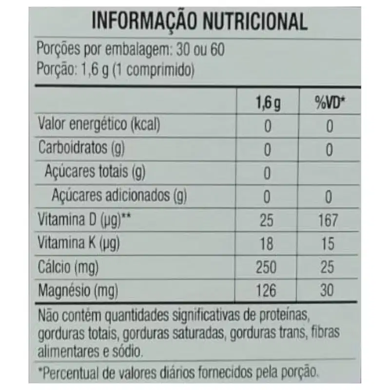 Suplemento Alimentar Calcitran MDK + Vitamina D3 1000UI - Leve 90 Pague 60