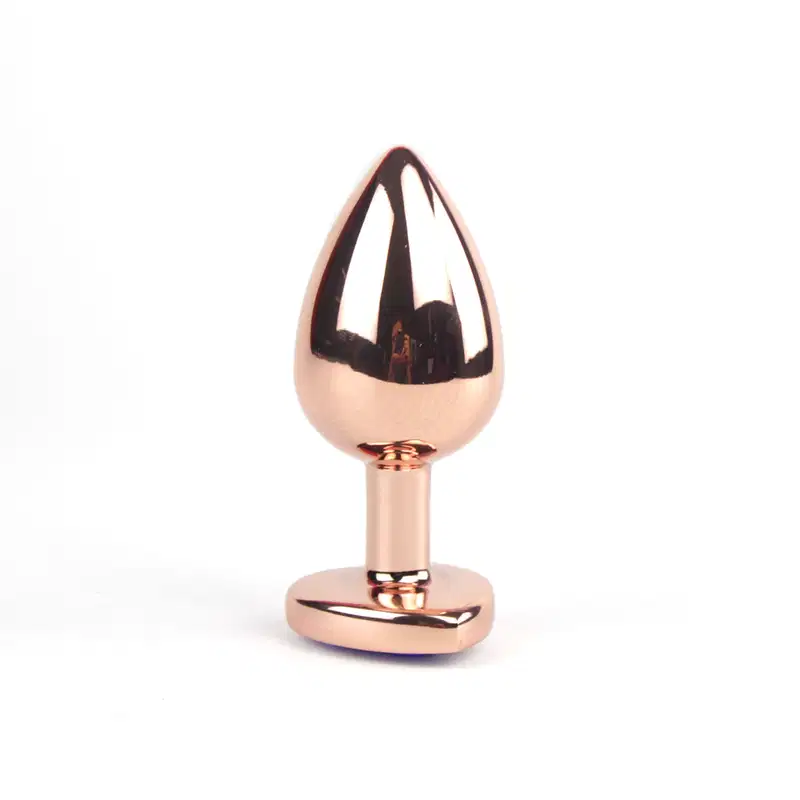 Plug Anal "G" Rose com Coração Brilhante - Transpar. | Intt