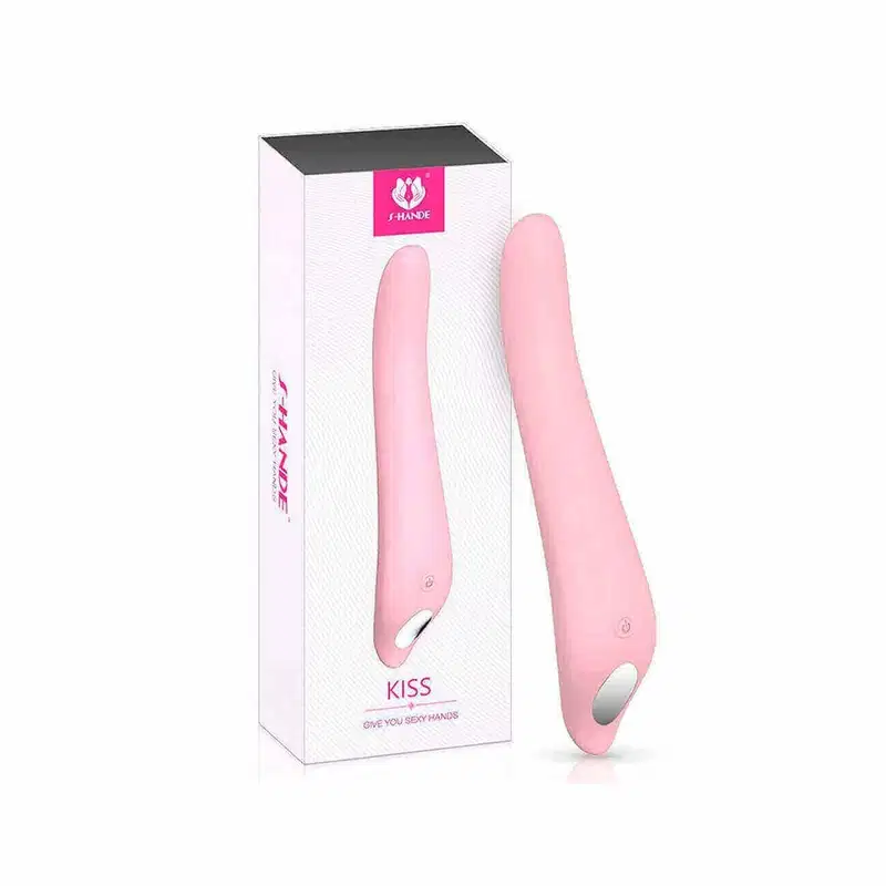 Vibrador Ponto G Recarregável com 9 Vibrações - S-Hande Kiss