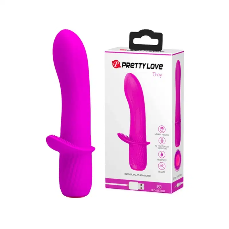 Estimulador Ponto G e Clítoris 12 Vibrações - Roxo | Troy