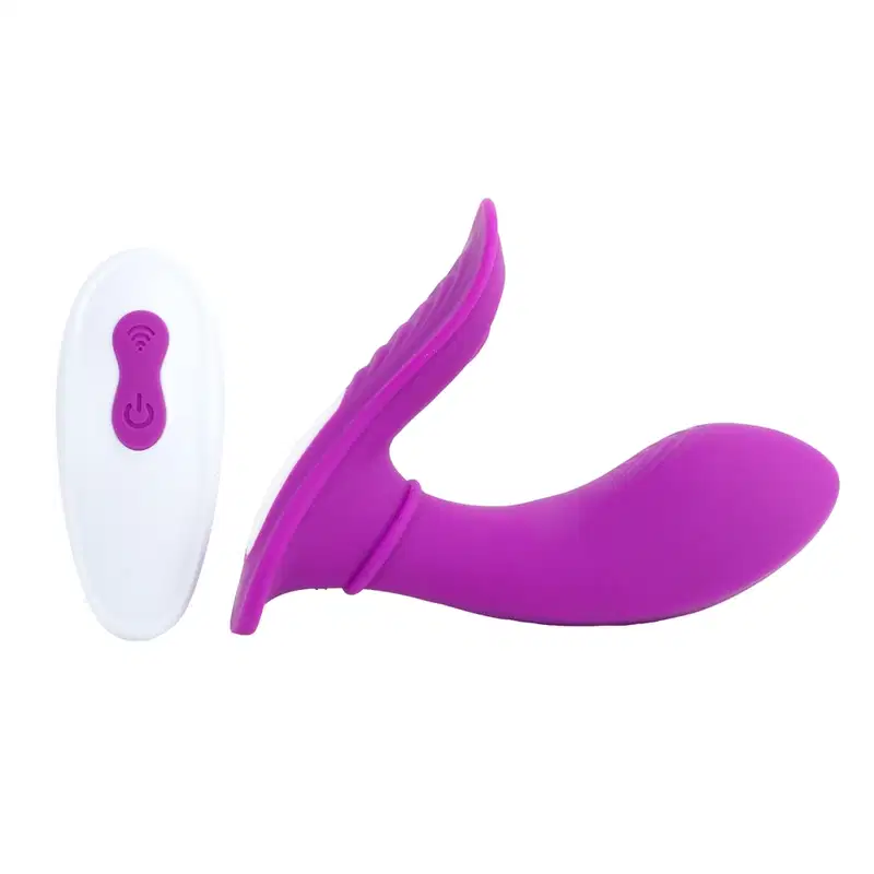 Vibrador com 9 Vibrações e Controle - Roxo | Butterfly-RCT