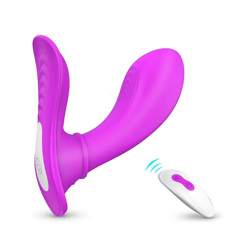 Vibrador com 9 Vibrações e Controle - Roxo | Butterfly-RCT