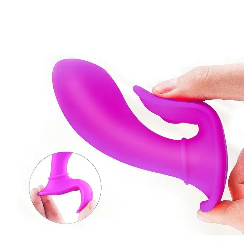 Vibrador com 9 Vibrações e Controle - Roxo | Butterfly-RCT