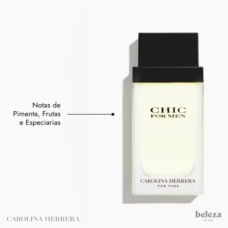 Chic For Men Carolina Herrera Eau de Toilette - Perfume Masculino 60ml