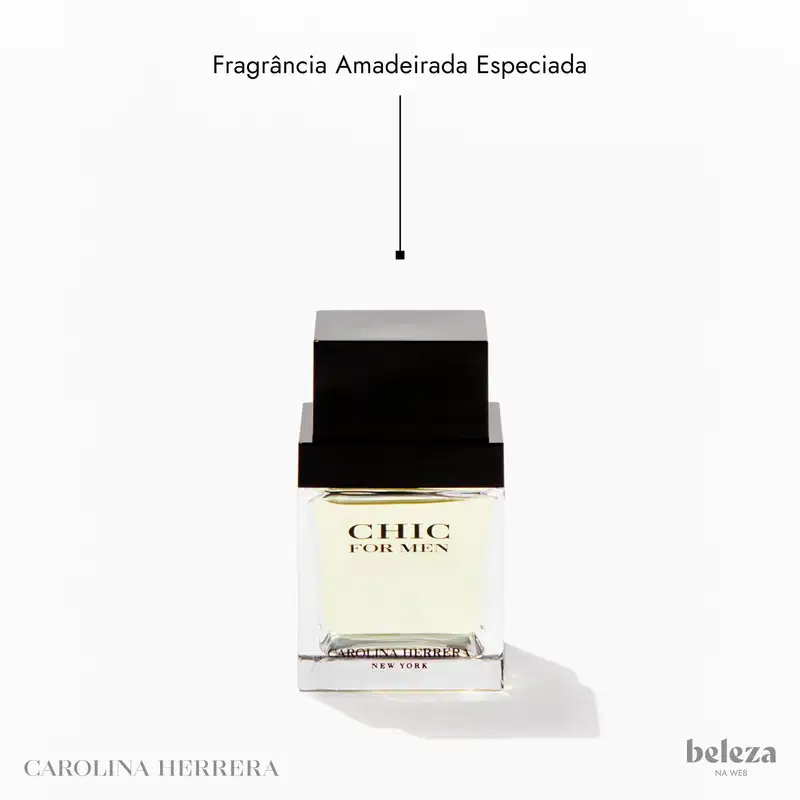 Chic For Men Carolina Herrera Eau de Toilette - Perfume Masculino 60ml