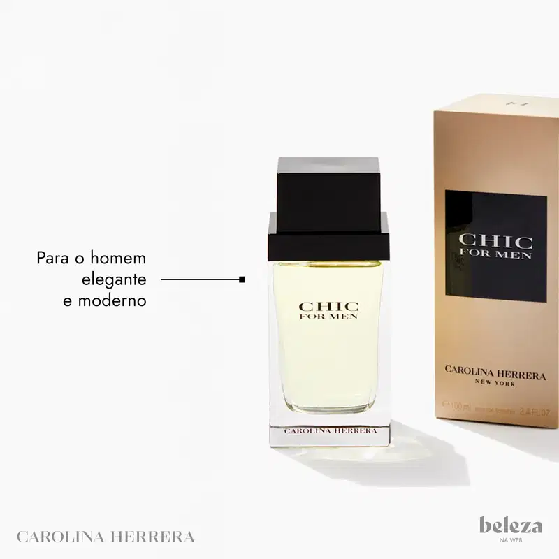 Chic For Men Carolina Herrera Eau de Toilette - Perfume Masculino 60ml