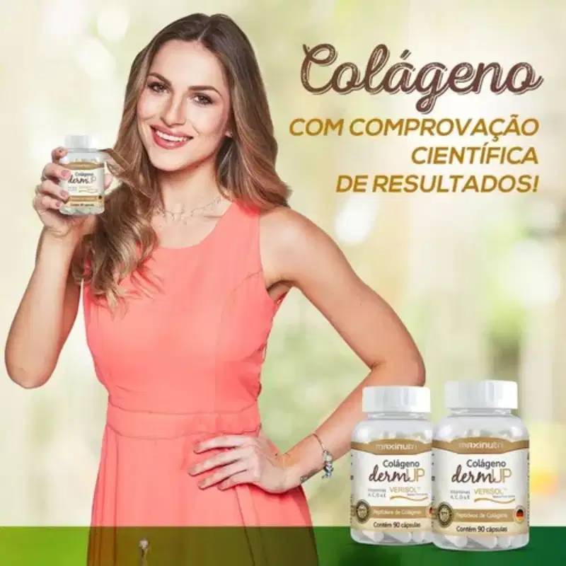 Suplemento Colágeno DermUp Pele Firme C90 - Maxinutri