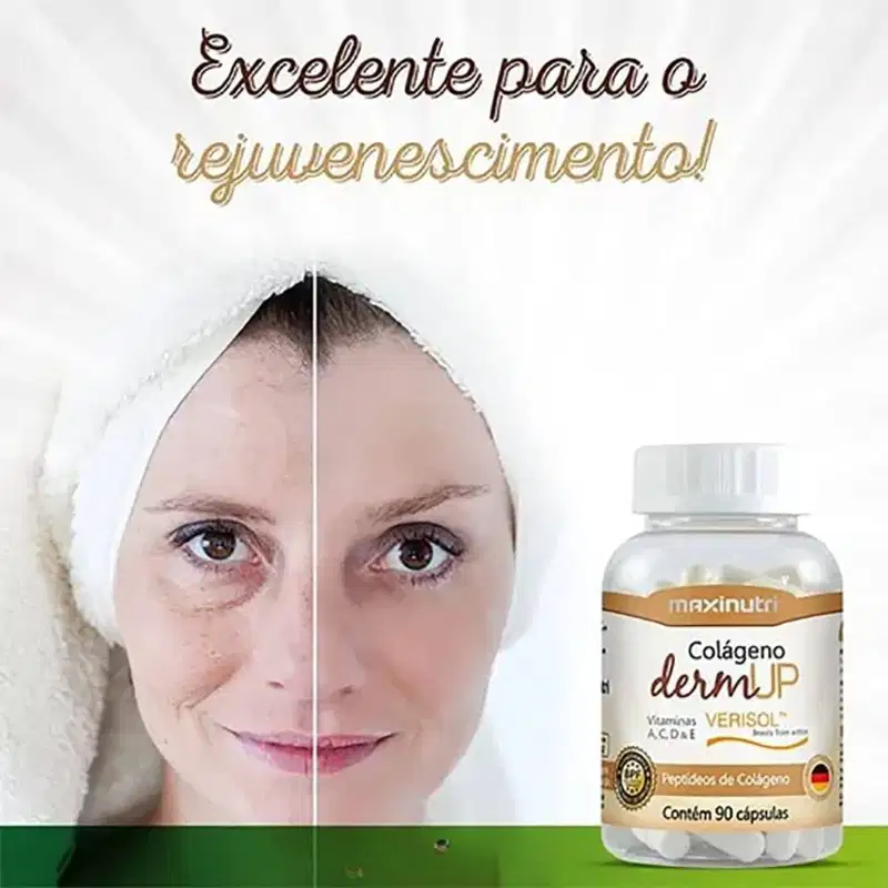 Suplemento Colágeno DermUp Pele Firme C90 - Maxinutri