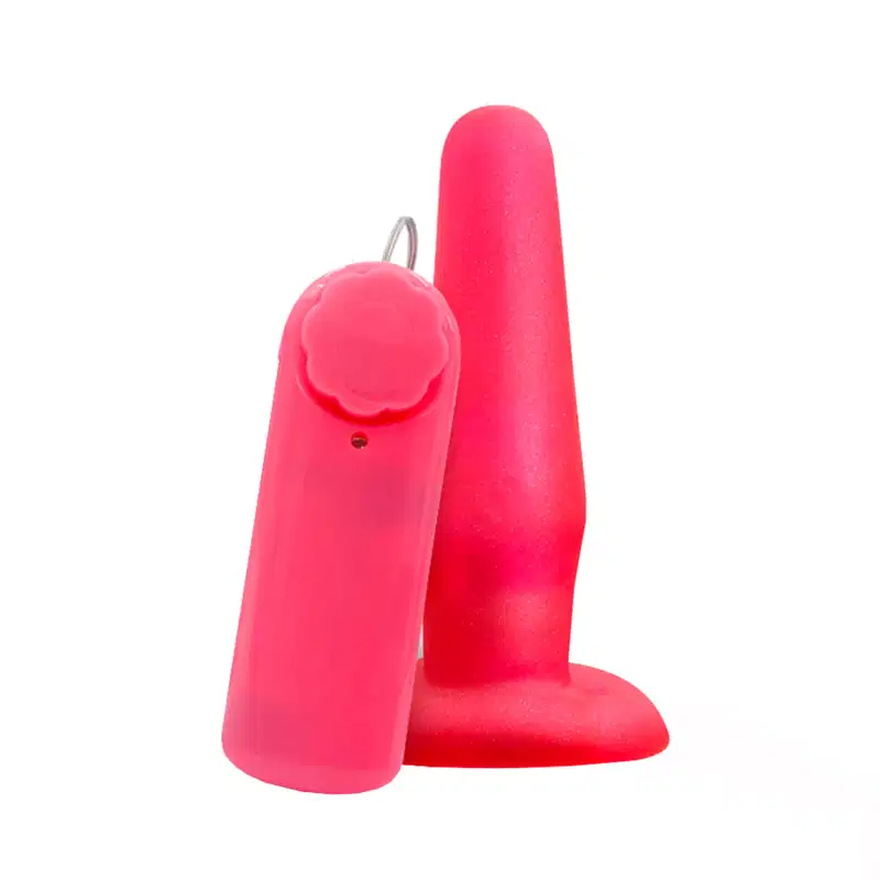 Dildo Estimulador Anal e Vaginal com Vibração Candy Pop 12,5 x 3,3cm