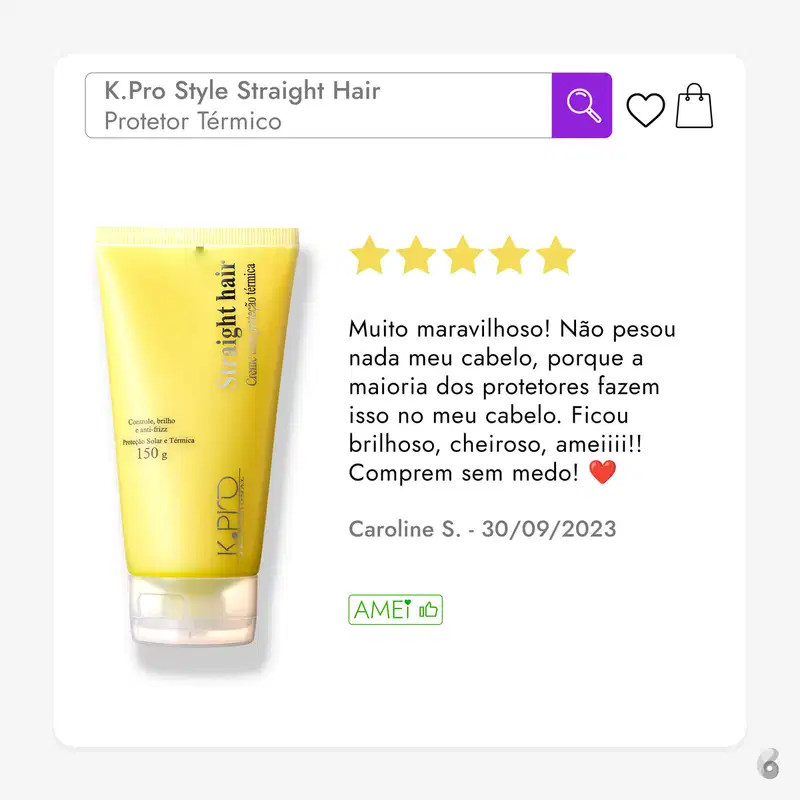 K.Pro Style Straight Hair - Protetor Térmico 150g