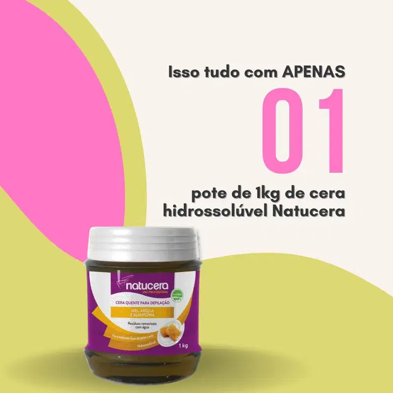 Cera Quente Natucera Mel Para Depilação 1kg – Natucera