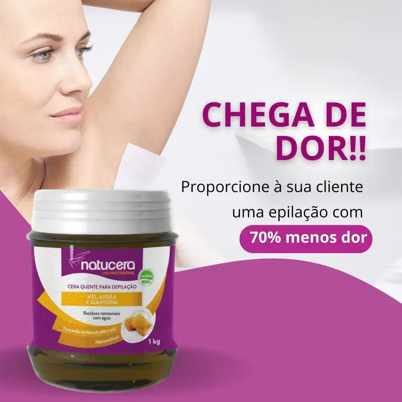 Cera Quente Natucera Mel Para Depilação 1kg – Natucera