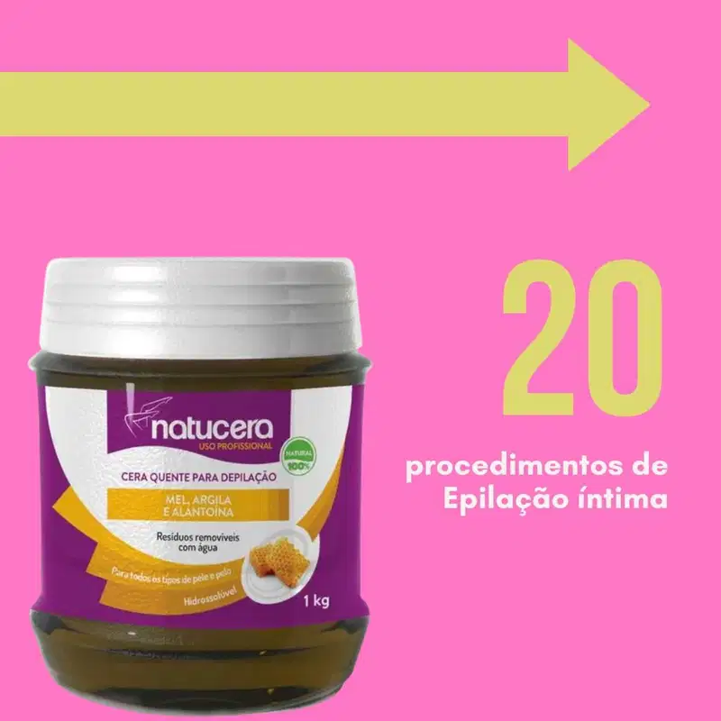 Cera Quente Natucera Mel Para Depilação 1kg – Natucera