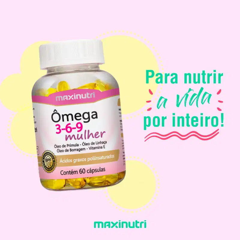 Suplemento Alimentar Omêga 3 6 9 Mulher – Maxinutri