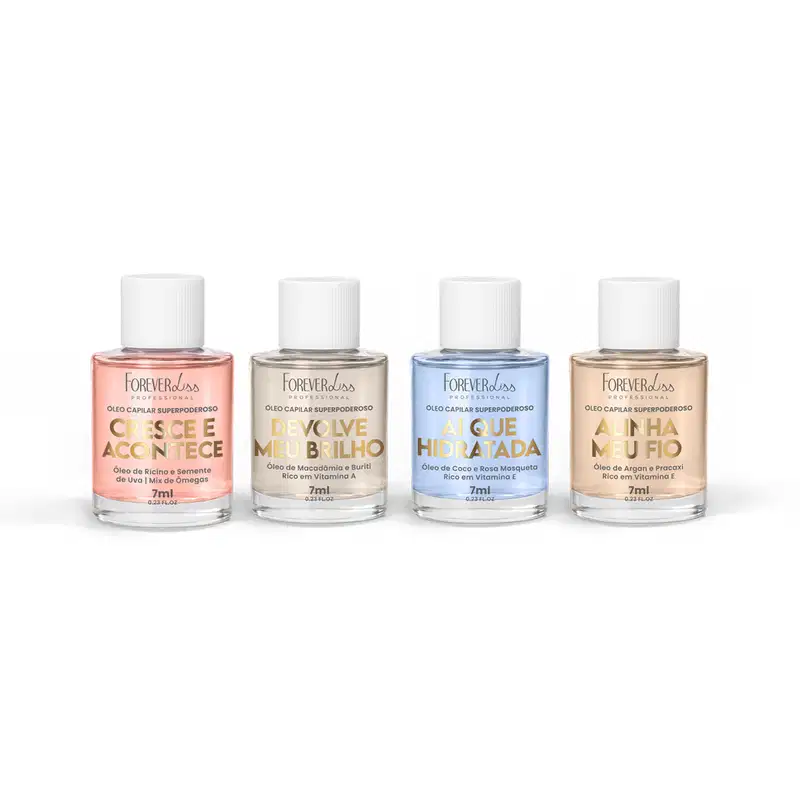 Kit Óleos Capilares Superpoderosos Completo Forever Liss 7 ml