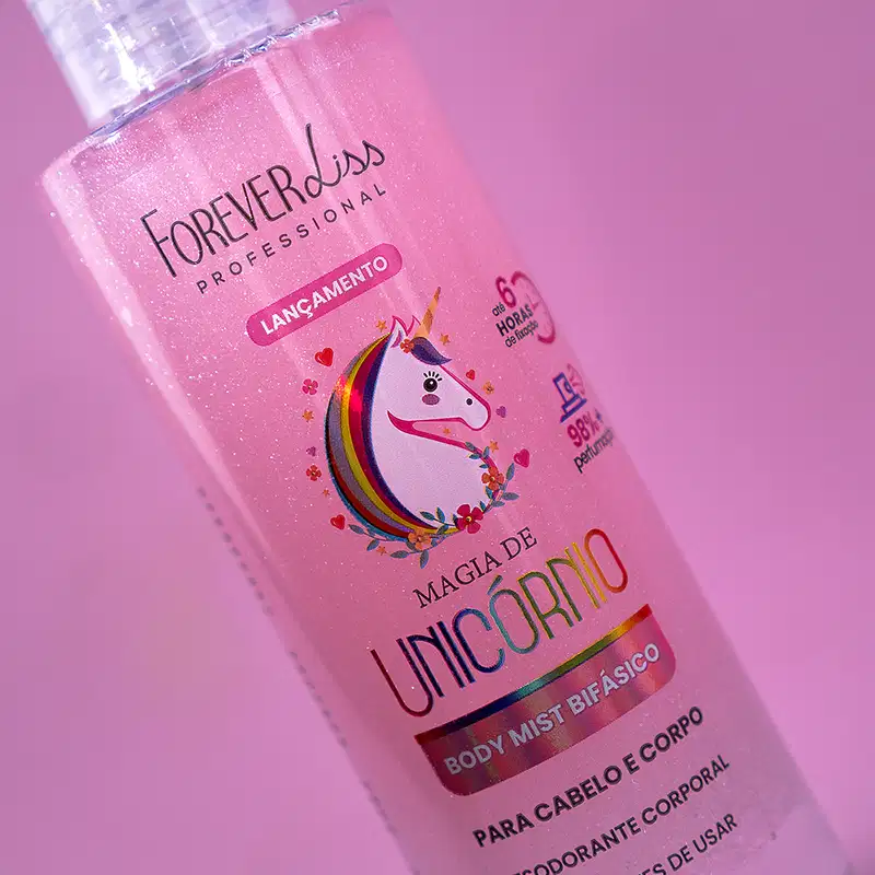 Kit Protetor Térmico E Body Splash Magia De Unicórnio Forever Liss
