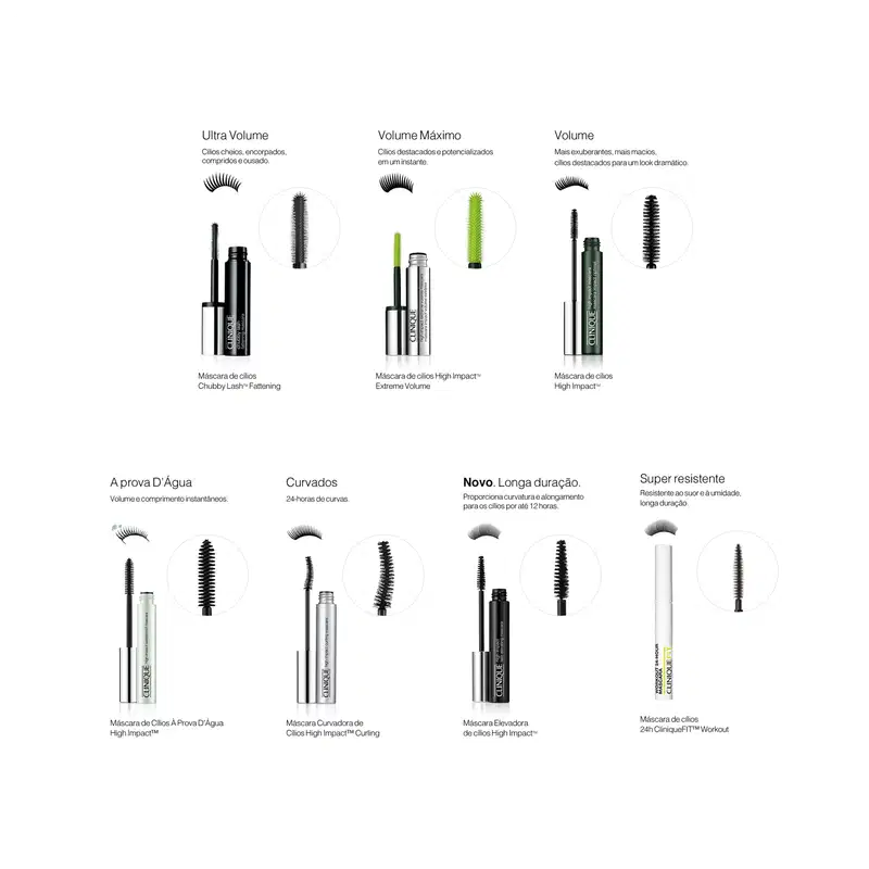 Clinique High Impact Extreme Volume Extreme Black - Máscara para Cílios 10ml