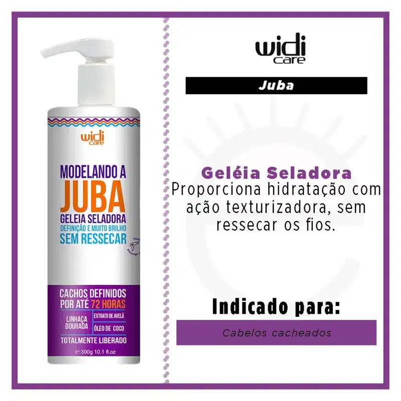 Kit Widi Care Modelando a Juba Geleia Seladora 2 Unidades