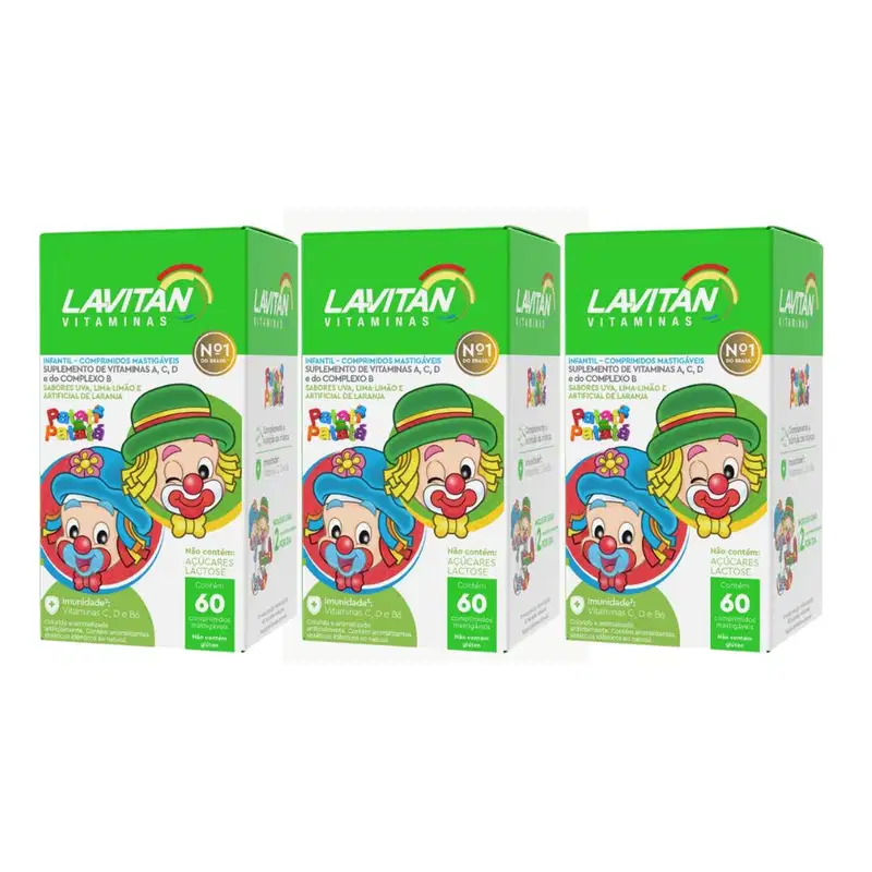 Kit Cimed Lavitan Suplemento Infantil (3 Unidades)