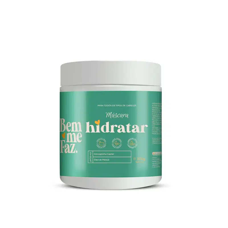Máscara Capilar Hidratação Patauá 500g Hidratar Bem Me Faz