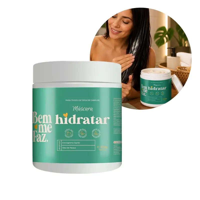 Máscara Capilar Hidratação Patauá 500g Hidratar Bem Me Faz