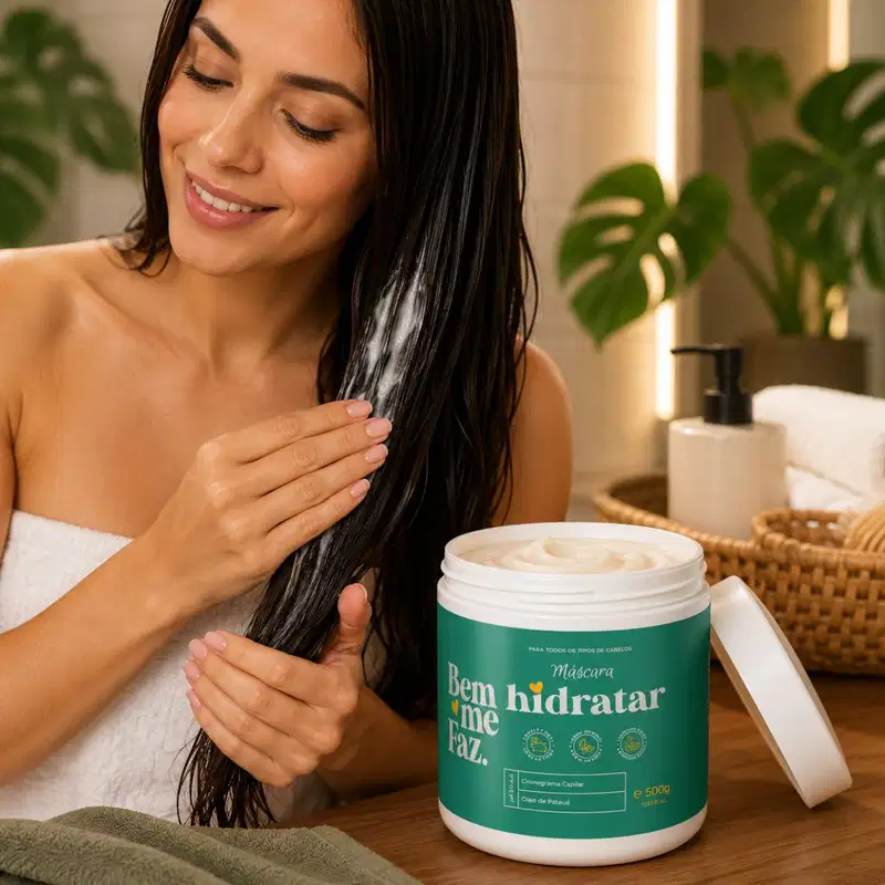 Máscara Capilar Hidratação Patauá 500g Hidratar Bem Me Faz