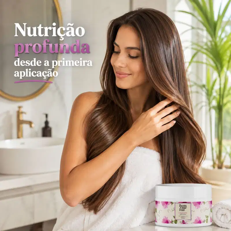 Máscara Nutrição e Reparação 300g Empoderar Bem Me Faz