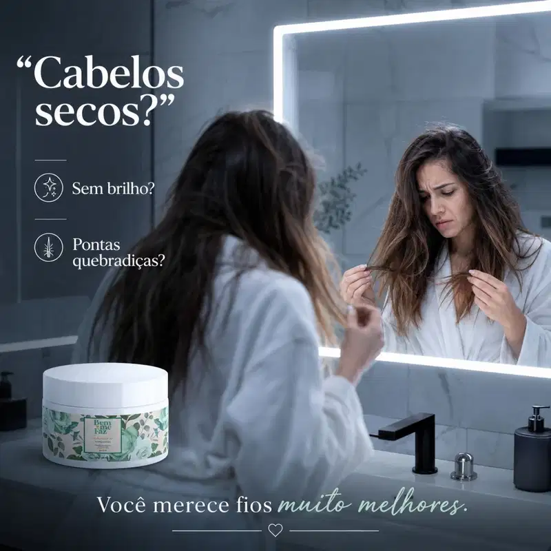Máscara Hidratação e Nutrição 300g Conquistar Bem Me Faz