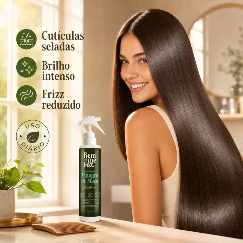 Leave-in Vinagre De Maçã Acidificante 300ml Bem Me Faz