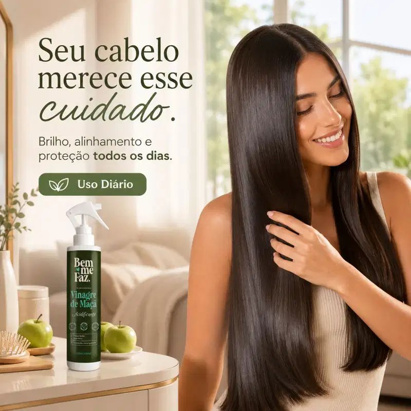 Leave-in Vinagre De Maçã Acidificante 300ml Bem Me Faz