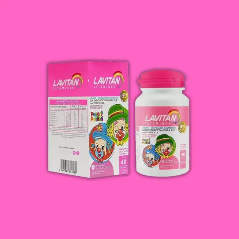 Kit Cimed Lavitan Tutti Frutti Suplemento Infantil (3 Unidades)