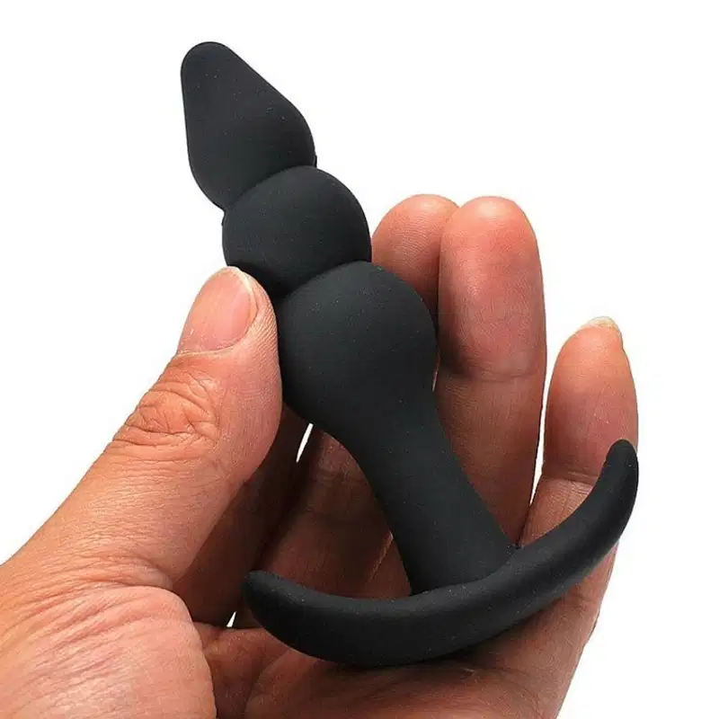 Plug Anal Escalonado 3 Tamanhos Em silicone Excita Dilata