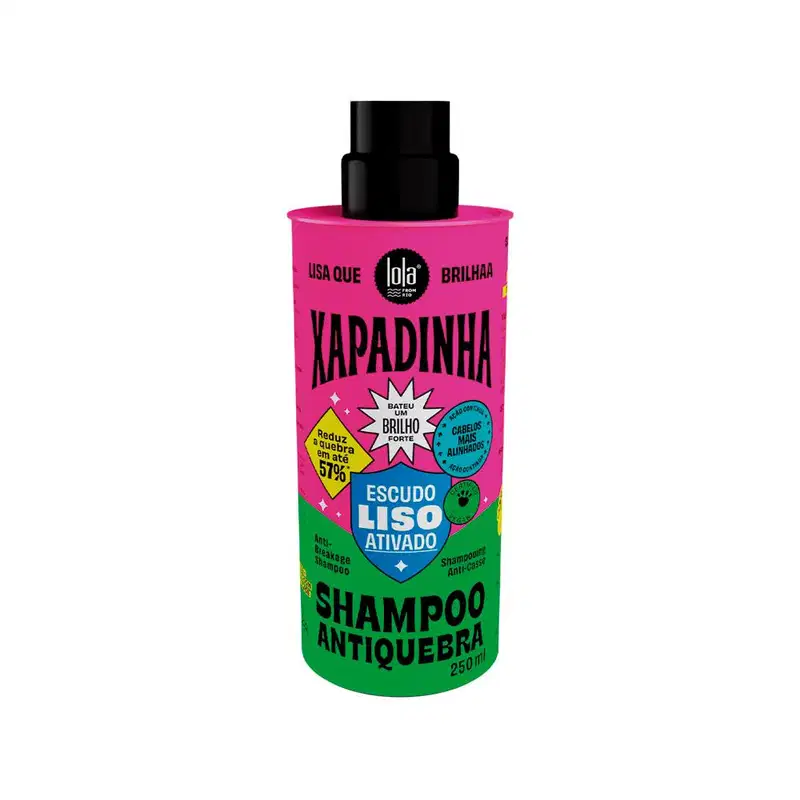 Kit Lola From Rio Xapadinha Escudo Liso Ativado - Shampoo 250Ml + Máscara 100G + Leave-In 200Ml