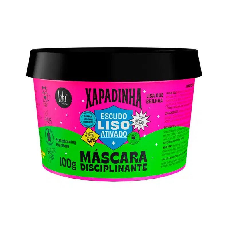 Kit Lola From Rio Xapadinha Escudo Liso Ativado - Shampoo 250Ml + Máscara 100G + Leave-In 200Ml