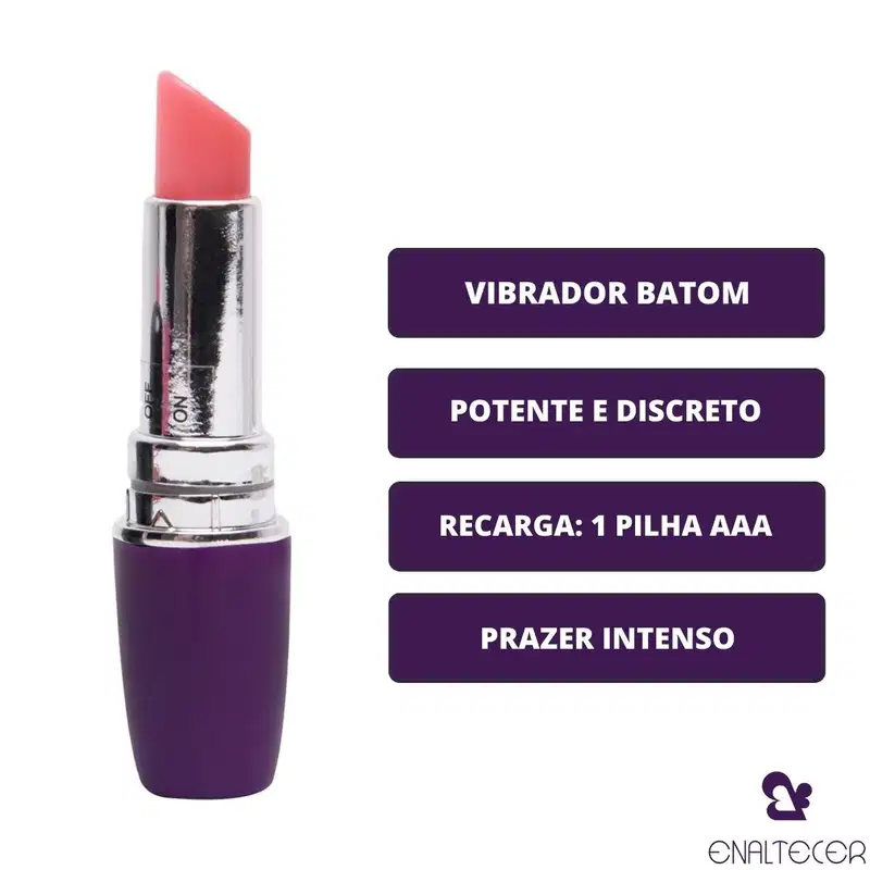 Vibrador Formato de Batom Lipstick Vibe Vibrador Discreto