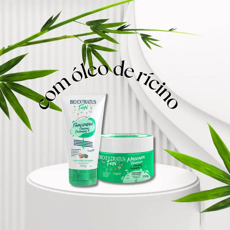 Kit Finalizador e Máscara Crespos e Cacheados- Bio Extratus