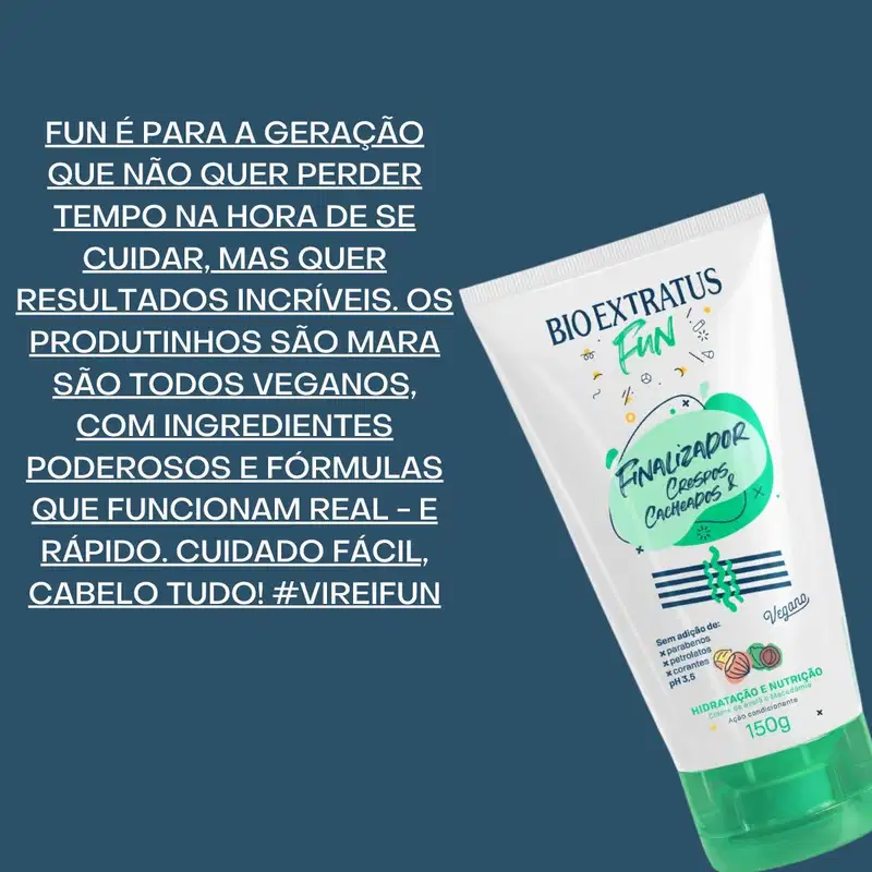 Kit Finalizador e Máscara Crespos e Cacheados- Bio Extratus