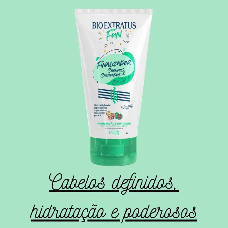 Kit Finalizador e Máscara Crespos e Cacheados- Bio Extratus